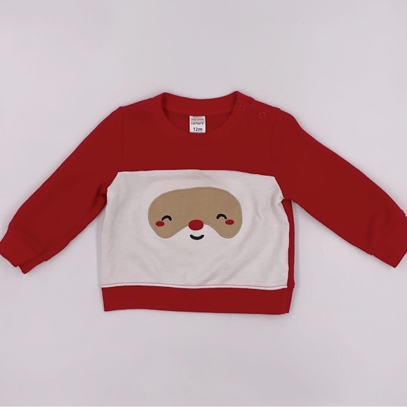 Carter's Other - Carter’s Christmas Santa Long Sleeve Tee Shirt Baby 12 Months